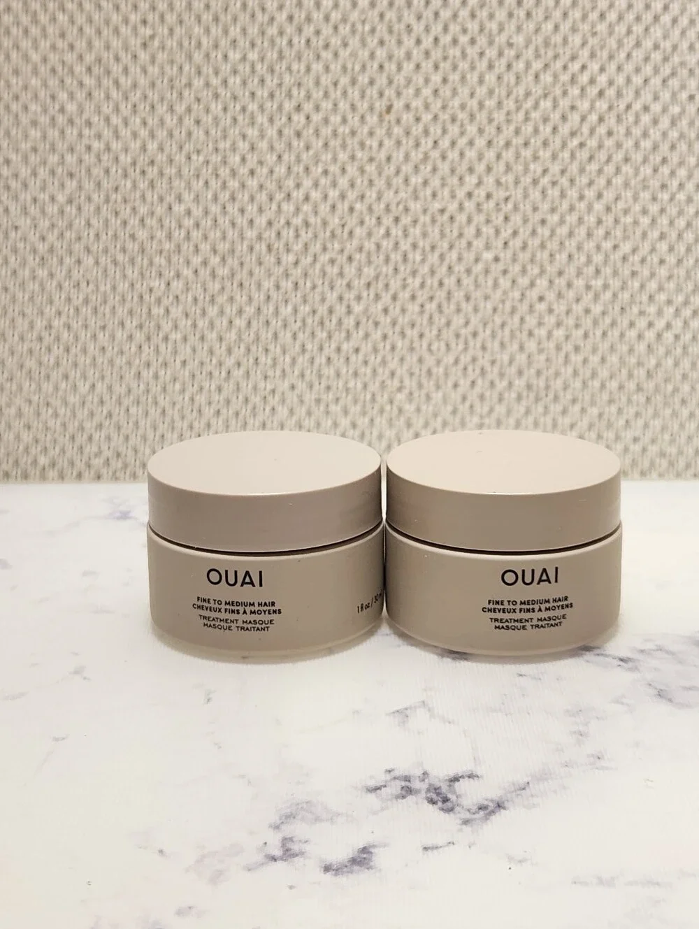 2 OUAI Fine To Medium Hair Treatment Masque Mini Travel Size 1 fl.oz